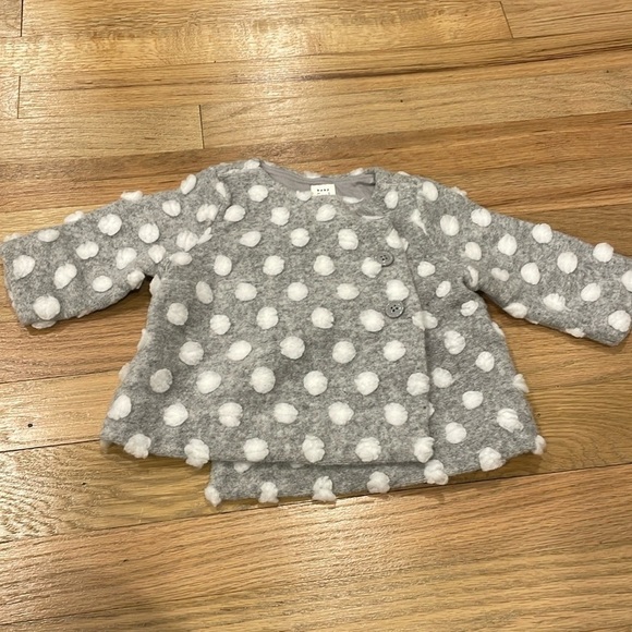 Baby Gap Fuzzy Polka Dot Jacket - Picture 1 of 4